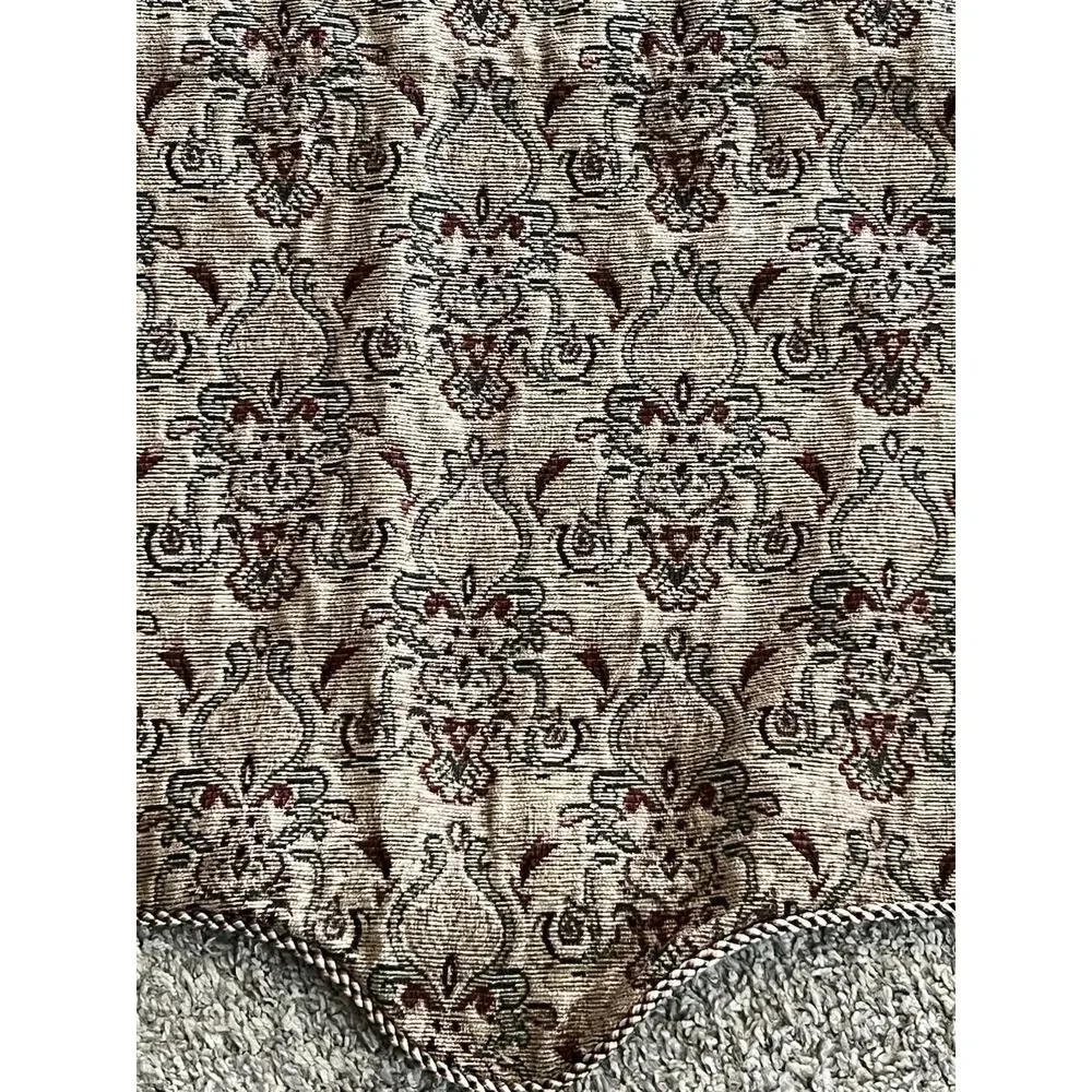 4 Springs Global Luxury Window Teardrop Valances Tapestry Damask Tassels 50